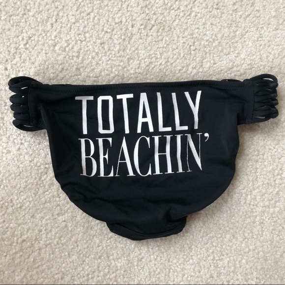 🚨 FINAL DROP- Totally Beachin’ xsmall Victoria secret black bikini bottoms - Picture 2 of 6